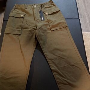 Fashion Nova Men's Olive Cargo Pants
